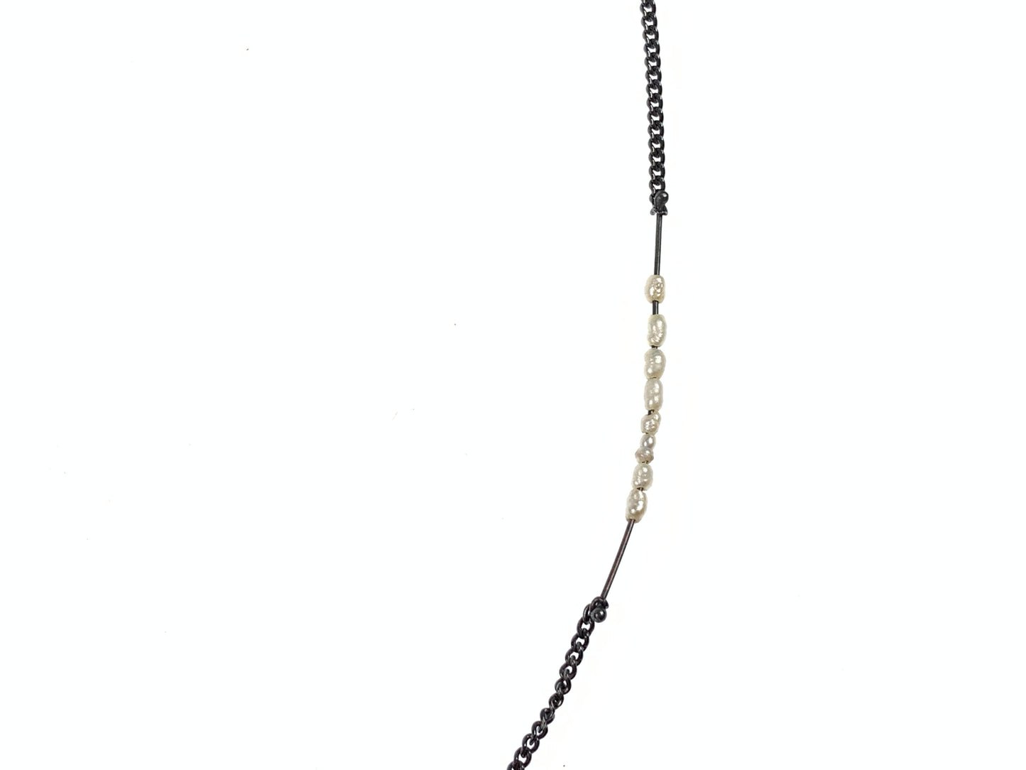 イネステレスジュエリー/ソーラー(SOLAR) パール ネックレス いぶし銀 CO088 大人のシルバージュエリー