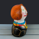 モナ・コン・ヒストリア Mona Amelia (モナ・アメリア)オブジェ アート クレイ 粘土 人形 像 アンティーク加工 ポルトガル
