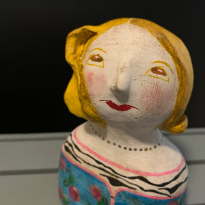 モナ・コン・ヒストリア Mona Teresa(モナ・テレサ) オブジェ アート クレイ 粘土 人形 像 アンティーク加工 ポルトガル
